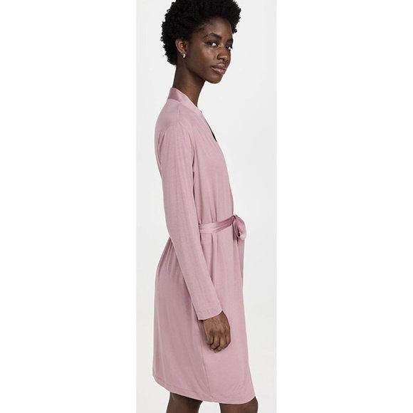 Calvin Klein QS6529 Womens Modal Satin Sleep Robe M/L Medium Large Pink New - Picture 2 of 8